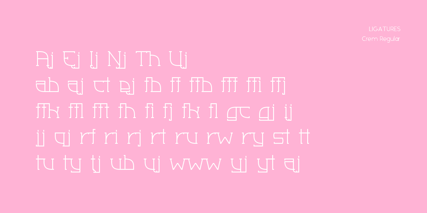 Example font Crem Slab #5